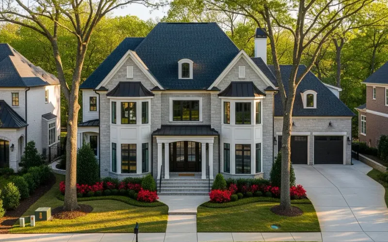 Best Marietta Roofer team performing a free roof inspection on a residential home in Marietta, GA